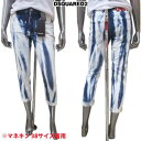 ディースクエアード DSQUARED2 レディース パンツ ボトムス デニム ロゴ GLAM HEAD JEAN ウォッシュド/ブリーチ加工・DSQビッグロゴ付...