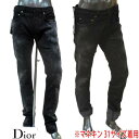 ディオールオム ディオールオム DIOR HOMME メンズ パンツ ボトムス デニムパンツ ペンキ/色褪せ加工付きデニムパンツ ブラック 433D002T Y091 900 (R89000) 【送料無料】【smtb-tk】 15S