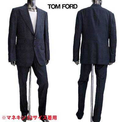 トムフォード TOM FORD メンズ アウター ジャケット スーツ ロゴ グレンチェック柄・セットアップスーツ ネイビー IMG18282 IMG 8282 (R538000) 91S 【送料無料】 【smtb-TK】