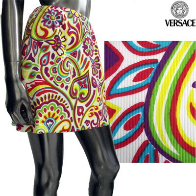 樂天商城 - ヴェルサーチ(VERSACE) レディース スカート 花柄・総柄ミニスカート マルチカラー 981VJCSK D0030 (R19800) 【送料無料】 【smtb-TK】