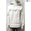 ハイドロゲン HYDROGEN レディース トップス パーカー フーディー ロゴ ダメージ加工・フロントかすれHYDROGENロゴ・バック3ロゴプリント付きパー...