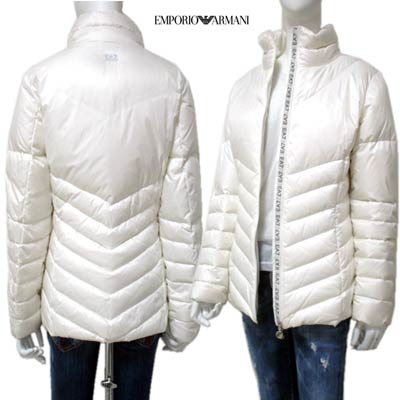 安心の定価販売 エンポリオアルマーニ Emporio Armani レディース アウター ダウンジャケット バックスモールロゴ ラインロゴ ジップea7ロゴ入りダウンジャケット ホワイト 色違い ブラック あり 9w322 12a R 送料無料 Smtb Tk 在庫あり 即納