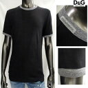 ドルチェ&ガッバーナ DOLCE&GABBANA メンズ トップス Tシャツ ドルガバ 半袖 ロゴ ネック部分ロゴタグ付Tシャツ ブラック 黒 ドルガバ N8A42J FVAF5 N0000 01 (R14040) 61A (R14040)【送料無料】 【smtb-TK】