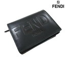 フェンディ 財布（メンズ） フェンディ FENDI メンズ 財布 ウォレット ロゴ ユニセックス可 FENDIロゴ型押しレザースモールウォレット ブラック 8M0420 AAYZ F0KUR (R68200) 121 春夏【送料無料】 【smtb-TK】