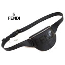 フェンディ FENDI メンズ 鞄 バッグ ボディーバッグ ユニセックス可 ベルト金具部分ロゴ刻印・ボディ型押しFENDIロゴ付きレザーボディーバッグ ブラック 7VA525 AFBF F0GXN (R137500) 121 春夏【送料無料】 【smtb-TK】