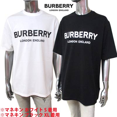 バーバリー BURBERRY メンズ トップス Tシャツ 半袖 ロゴ 2color フロントBURBERRYロゴプリント付Tシャツ 白/黒 8026017/8026016 A1464/A1189 (R52800/R63800) GB121 春夏【送料無料】 【smtb-TK】