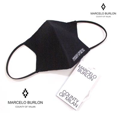 乐天商城 - マルセロバーロン MARCELO BURLON メンズ 小物 マスク フェイスカバー ロゴ ナイロンメッシュ素材・MARCELO BURLONロゴタグ付きフェイスカバーマスク ブラック CMRG009F21KN I001 1001 (R18800) 122 秋冬【送料無料】 【smtb-TK】