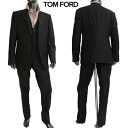 トムフォード TOM FORD メンズ セットアップ スーツ アウター ジャケット ボトムス パンツ 3ピース・ストライプ柄セットアップスーツ 31YA4C 911R32C (R599000) 121A 秋冬【送料無料】 【smtb-TK】