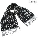 ヴァレンティノ VALENTINO メンズ 小物 ストール マフラー ロゴ ユニセックス可 カシミヤ混・総柄VLTNロゴ・バイカラーマフラー バレンティノ バレ...