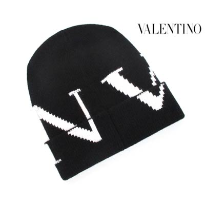 ヴァレンティノ VALENTINO メンズ 小物 帽子 ニット帽 ニットキャップ ロゴ ユニセックス可 カシミヤ混・VLTNビッグロゴ付ニットキャップ バレンチノ バレンティノ ヴァレンチノ WY0HB00A FTA 0NA (R45100) 122 秋冬【送料無料】 【smtb-TK】 2