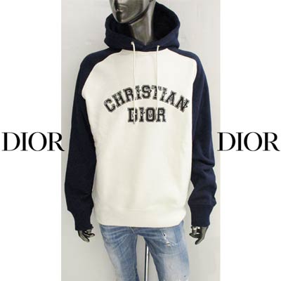 ディオールオム DIOR HOMME メンズ トップス パーカー フーディー ロゴ DIOR×ケニー・シャーフコラボアイテム DIORポップアートロゴ刺繍ワッペン付プルオーバーパーカー 193J647A 0687 580 (R214500/R253000) GB122 2021年秋冬新作【送料無料】 【smtb-TK】