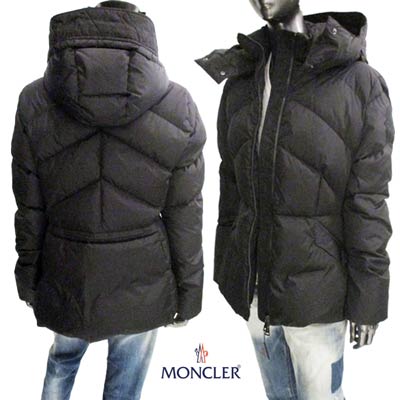 モンクレール MONCLER レディース アウター ダウン ジャケット ロゴ ALOES ボタン/ジップロゴ刻印・アームロゴワッペン付ダウンジャケット ブラック 1A54600 C0068 999 (R193600) EC122 2021年秋冬新作【送料無料】 【smtb-TK】