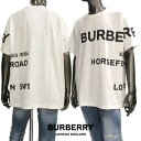 バーバリー Tシャツ メンズ バーバリー BURBERRY メンズ トップス Tシャツ 半袖 カットソー ロゴ BURBERRYランダムロゴ付クルーネックTシャツ ホワイト 8040691 113839 A1464 (R63800/R70400/R74800) 221 2023年春夏新作【送料無料】 【smtb-TK】