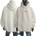ヴェトモン VETEMENTS メンズ トップス パーカー フーディー ロゴ ※同デザインで色違いもあり フロントVETEMENTSロゴ・フード部分ロゴ刺繍 ラ...