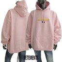 Fg VETEMENTS Y gbvX p[J[ t[fB[ S fUCŐFႢ HAUTE COUTURE tgVETEMENTSSEt[hShJp[J[ xr[sN UE52TR450P BABY PINK (R126500) 221 2022NtĐVyz ysmtb-TKz