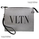 ヴァレンティノ VALENTINO メンズ 鞄 バッグ クラッチバッグ セカンドバッグ ユニセックス可 ロゴ フロントVLTNロゴ・バックV/VALENTINO GARAVANIロゴ・スタッズ装飾付きクラッチバッグ シルバー XY2P0P09 RLF 0MK (R108900) 221 春夏新作 【送料無料】 【smtb-TK】