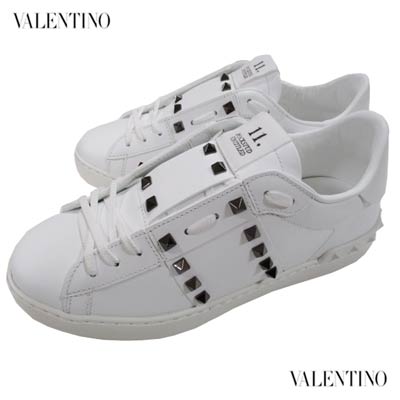 ヴァレンティノ VALENTINO メンズ 靴 スニーカー ロゴ ボディースタッズ/かかと部分スタッズ付ローカットスニーカー 白 バレンチノ バレンティノ ヴァレンチノ XY2S0931 BXE 0BO (R104500) 221 2022年春夏新作【送料無料】 【smtb-TK】