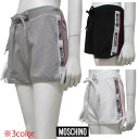 モスキーノ(MOSCHINO)サイドMOSCHINO BEARロゴ/ビックBEARプリント付きハーフパンツ セットアップ着用可 黒 白 グレー ブラック ホワイト 短パン 半パン(トップス別売り)