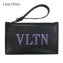 ヴァレンティノ パスケース ヴァレンティノ VALENTINO メンズ 小物 カードケース パスケース ユニセックス可 ガラヴァーニ ネオンVLTN/ロゴ・スタッズ装飾付きカードケース ブラック バレンチノ バレンティノ ヴァレンチノXY2P0540 CWK N78(R41800/R42900) 221 春夏新作【送料無料】 【smtb-TK】