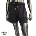 ベルルッティ BERLUTI メンズ ボトムス パンツ スイムウェア フロントロゴマーク付 総柄 バックポケット付 ショートパンツ ブラック R20MAU01 ...