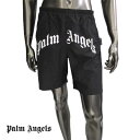 パームエンジェルス PALM ANGELS メンズ ボトムス パンツ 水着 スイムウエア スイミングパンツ フロントPALM ANGELSカーブロゴ・タグロゴ付...
