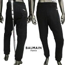 バルマン(BALMAIN) メンズ レディース キッズ ユニセックス可 大人着用可(16Y:メンズS相当) パンツ スウェットパンツ ロゴ バイカー フロントロゴ バックポケット 黒