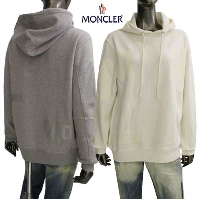 モンクレール MONCLER レディース トップス パーカー フーディ 2color ロゴ マルチロゴデザインパーカー ホワイト/グレー 8G00038 809...