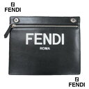 フェンディ FENDI メンズ 鞄 バッグ ロゴ ユニセックス可 ピーカブー ポケット フロント FENDI ROMAロゴ・バックFFモチーフモノグラム ファスナークラッチバッグ ブラック 7AR985 AHUF F1GMN (R80300) 221 春夏新作【送料無料】 【smtb-TK】