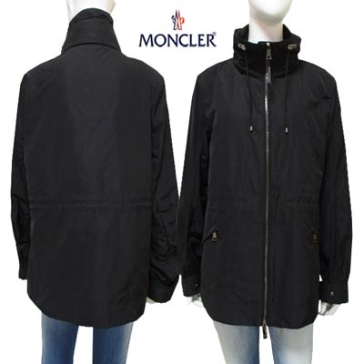 モンクレール MONCLER レディース アウター ジャケット パーカー ロゴ ENET ジップ開閉 シューレース留め具ロゴ アームロゴワッペン ハイネック ブラック 収納可フード付パーカー 1A00082 54543 999 (R145200) 221 2022年春夏新作【送料無料】 【smtb-TK】のサムネイル