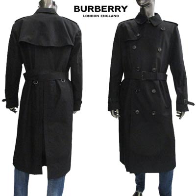 バーバリー バーバリー BURBERRY メンズ アウター コート ジャケット ロゴ 袖口/ウエストベルト 襟裏/裏地ノヴァチェック柄 ボタンロゴ刻印入りトレンチコート ブラック 8045860 DK A1189 (R324500) 222 2022年秋冬新作 【送料無料】 【smtb-TK】