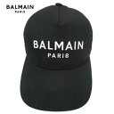 バルマン BALMAIN メンズ 帽子 キャップ ロゴ ユニセックス可 フロントBALMAIN PARIS刺繍ロゴ入りコットンキャップ ブラック YH1XA01...