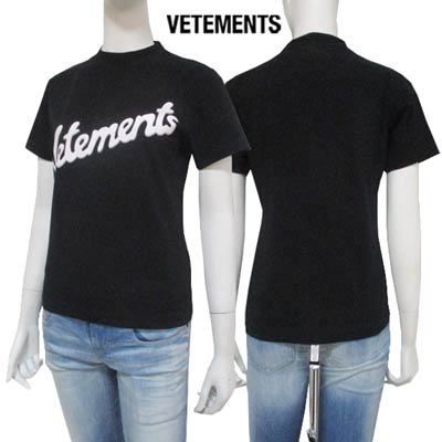 Fg VETEMENTS fB[X gbvX TVc  S tgVETEMENTSzCgSEobNlbNhJSTVc ubN WA53TR470B BLACK (R53900) 222 2022NH~V yz ysmtb-TKz