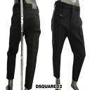 ディースクエアード DSQUARED2 メンズ パンツ ボトムス デニム ロゴ セットアップ着用可(ジャケット別売り) SKINNY DAN FIT・右サイドロゴ刻印ジッパー・バックポケット付きテーパードパンツ S78KB0048 S40320 900 (R105600) 222 2022年秋冬新作【送料無料】 【smtb-TK】