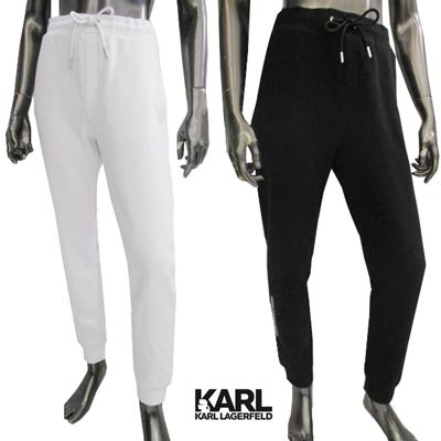 カールラガーフェルド KARL LAGERFELD メンズ ボトムス スウェットパンツ セットアップ着用可(トップス別売り) ライト裾/バックポケット/レフトモ...