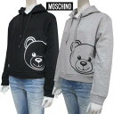 モスキーノ MOSCHINO レディース トップス パーカー フーディ ※ブラックのみセットアップ着用可(ボトムス別売り) 2color レフトサイドベアーロゴ ライト裾部分ロゴ グレー/ブラック ZUA1716 9021 0489/0555 (R50600) 222 2022年秋冬新作 【送料無料】 【smtb-TK】