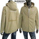 バーバリー BURBERRY メンズ アウター ジャケット チェストBURBERRYロゴ部分ストライプ模様 バックロゴ/ランゲージ ジップポケット ベージュ 8056578 133816 A7405 (R160600) 222 2022年秋冬新作 【送料無料】 【smtb-TK】