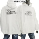 バレンシアガ BALENCIAGA メンズ トップス パーカー フーディ ユニセックス可 ロゴ フロント/バックBALENCIAGAロゴプリント プルオーバー ホワイト 620947 TMVK1 9040 (R129800) 222 2022年秋冬新作 【送料無料】 【smtb-TK】