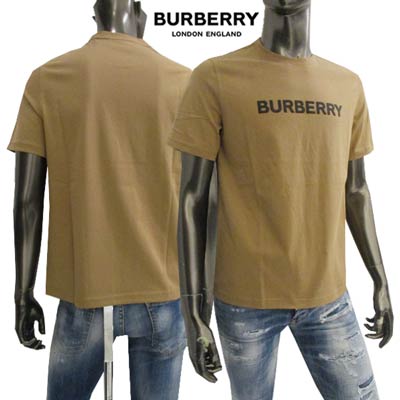 バーバリー BURBERRY レディース トップス Tシャツ 半袖 ロゴ ユニセックス可 フロントBURBERRYロゴ入りコットンTシャツ キャメル 8060703 130828 A1420 (R63800/R66000/R72600) 222 2023年秋冬新作 【送料無料】 【smtb-TK】