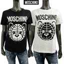 モスキーノ MOSCHINO Tシャツ 半袖 レディース トップス ロゴ 2color ※同デザインのオーバーサイズタイプ有 フロントベアー/ブランドロゴプリン...
