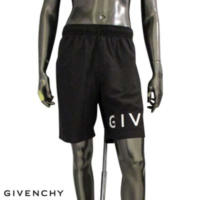 ジバンシー GIVENCHY ハーフパンツ スイムウェア 水着 メンズ ボトムス ロゴ 裾部分ロゴプリント・裏地メッシュ加工・バックポケット付..