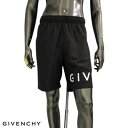 ジバンシー GIVENCHY ハーフパンツ スイムウェア 水着 メンズ ボトムス ロゴ 裾部分ロゴプリント・裏地メッシュ加工・バックポケット付きスイミングパンツ ブラック BMA00N1 453 004 (R88000) 321 2023年春夏新作 【送料無料】 【smtb-TK】