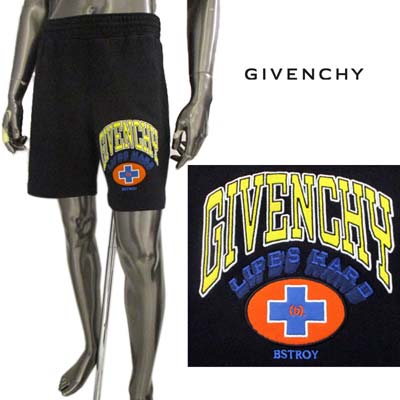 ジバンシー GIVENCHY ハーフパンツ メンズ ※セットアップ着用可【トップス(パーカー/トレーナー)別売り】 フロントレフトロゴ・バックポケット/バックレ...