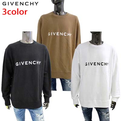 ジバンシー GIVENCHY メンズ トップス トレーナー スウェット 3color フロントロゴ/バック裾4Gモノグラムスモールロゴプリント入りトレーナー ホワイト/キャメル/ブラック BMJ0HA3 YAC 100/280/001 (R95700/R108900/R116600) 321 2024年春夏新作 【送料無料】 【smtb-TK】