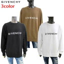 ジバンシー GIVENCHY メンズ トップス トレーナー スウェット 3color フロントロゴ/バック裾4Gモノグラムスモールロゴプリント入りトレーナー ホ...
