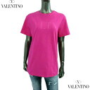 ヴァレンティノ VALENTINO レディース トップス Tシャツ ユニセックス可 半袖 ロゴ フロントVLTNロゴ入りコットンTシャツ ピンク 2V3MG10V 96P UWT (R60500/R63800) 321 2023年春夏新作 【送料無料】 【smtb-TK】