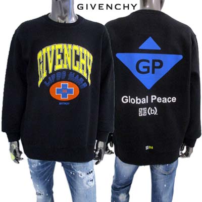 ジバンシー GIVENCHY メンズ トレーナー スウェット ※セットアップ着用可(ボトムス別) フロント/バックマルチカラーグラフィックプリント・フロントロゴ/バック4Gロゴ入りBSTROYコラボトレーナー BMJ0JN3 Y97 001 (R176000) 321 2023年春夏新作 【送料無料】 【smtb-TK】