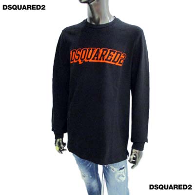 ディースクエアード DSQUARED2 メンズ トップス Tシャツ 長袖 ロンT ロゴ フロント3Dロゴプリント入りロングTシャツ ブラック S71GD1223 S24380 900 (R84700) 222 2022年秋冬新作 【送料無料】 【smtb-TK】