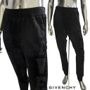 ジバンシー GIVENCHY メンズ ボトムス パンツ ※セットアップ着用可(トップス別売り) レフトレッグ部分同色系バーティカルロゴ入りジョガーパンツ ブラック BM515Q4 YCW 001 (R227700) 321 2023年春夏新作 【送料無料】 【smtb-TK】