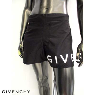 ジバンシー GIVENCHY メンズ スイムパンツ ビーチウェア 水着 裾部分ロゴ・裏地メッシュ・ライトサイド4Gモノグラムロゴメタル・バックポケット部分4Gロゴ入りスイミングパンツ 黒 BMA00W1 453 001 (R86900) 321 2023年春夏新作 【送料無料】 【smtb-TK】
