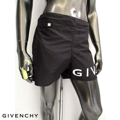 ジバンシー GIVENCHY メンズ スイムパンツ ビーチウェア 水着 裾部分ロゴ・裏地メッシュ・ライトサイド4Gモノグラムロゴメタル・バックポケット部分4Gロゴ入りスイミングパンツ 黒 BMA00W1 453 001 (R86900) 321 2023年春夏新作 【送料無料】 【smtb-TK】